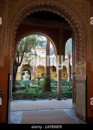 Palacio de Las Dueñas, Siviglia, in Andalusia, Spagna. Foto Stock