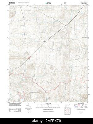 USGS TOPO Map North Carolina NC 20110608 pratico TM il restauro Foto Stock