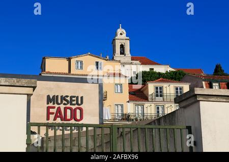 Museo Fado, quartiere di Alfama, Lisbona, Portogallo Foto Stock