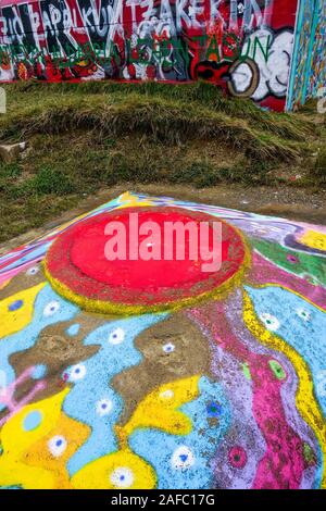 Blockhaus de la Corniche, Costa Bunker, Urugne, Pyrénées-Atlantiques, Francia Foto Stock