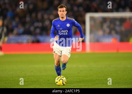 Leicester, Regno Unito. Xiv Dic 2019. Ben Chilwell (3) di Leicester City durante il match di Premier League tra Leicester City e Norwich City al King Power Stadium, Leicester sabato 14 dicembre 2019. (Credit: Jon Hobley | MI News) La fotografia può essere utilizzata solo per il giornale e/o rivista scopi editoriali, è richiesta una licenza per uso commerciale Credito: MI News & Sport /Alamy Live News Foto Stock