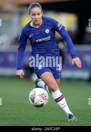 Del Chelsea Reiten Guro durante la FA DONNA Super League a Cherry Red Records Stadium, Londra. Foto Stock