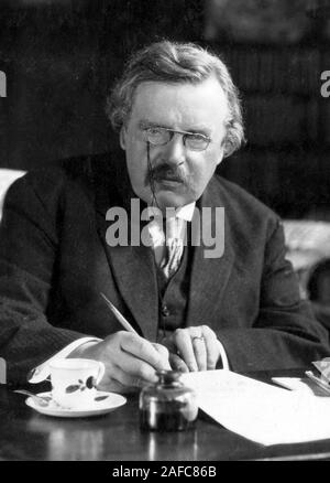 GK Chesterton, Gilbert Keith Chesterton (1874 - 1936), scrittore inglese Foto Stock