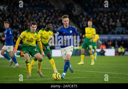 Leicester, Regno Unito. Xiv Dic, 2019. James Maddison di Leicester City durante il match di Premier League tra Leicester City e Norwich City al King Power Stadium, Leicester, Inghilterra il 14 dicembre 2019. Foto di Andy Rowland. Credito: prime immagini multimediali/Alamy Live News Foto Stock