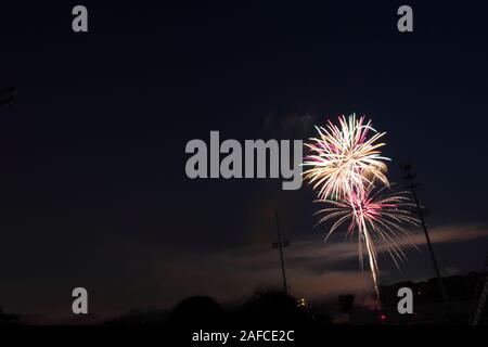 Fuochi d'artificio, Worthington, Ohio Foto Stock