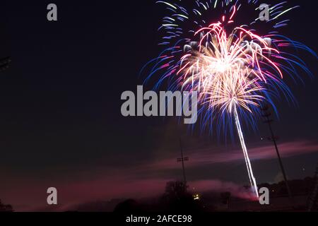 Fuochi d'artificio, Worthington, Ohio Foto Stock