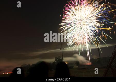 Fuochi d'artificio, Worthington, Ohio Foto Stock