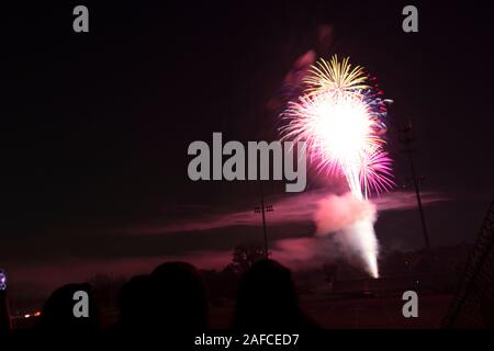 Fuochi d'artificio, Worthington, Ohio Foto Stock