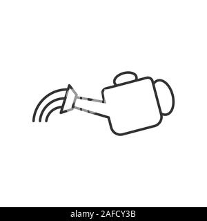 Acqua può icona in stile appartamento. Giardino di irrigazione illustrazione vettoriale bianco su sfondo isolato. Irrigazione il concetto di business. Illustrazione Vettoriale