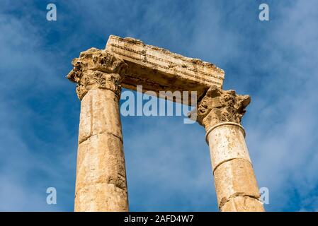 Tempio di Ercole, cittadella di Amman, Giordania Foto Stock