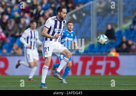 Madrid, Spagna. 15 Dic, 2019. MICHEL durante il match contro il Getafe REAL VALLADOLID a Alfonso Perez Coliseum. Domenica, 15 dicembre 2019 Credit: CORDON PREMERE/Alamy Live News Foto Stock