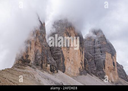 Tre Cime di Lavaredo, Cortina d'Ampezzo Foto Stock
