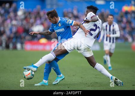 Madrid, Spagna. 15 Dic, 2019. Durante il match contro il Getafe REAL VALLADOLID a Alfonso Perez Coliseum. Domenica, 15 dicembre 2019 Credit: CORDON PREMERE/Alamy Live News Foto Stock