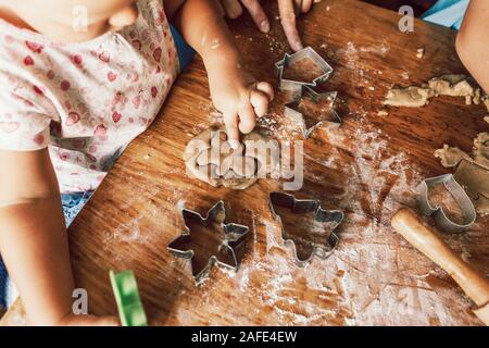 Natale gingerbread da impasti Foto Stock