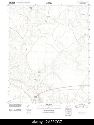 USGS TOPO Map North Carolina NC Windsor nord 20110909 TM il restauro Foto Stock