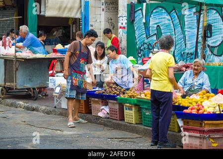 BANGKOK, Tailandia - 04 gennaio 2019: nella strada del mercato Foto Stock