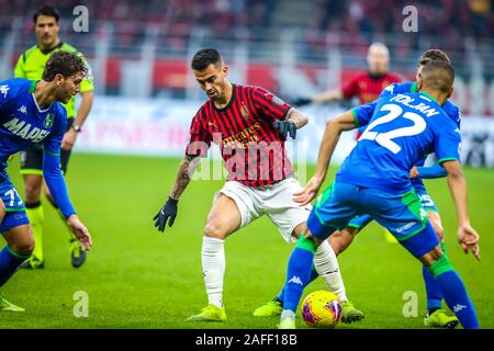 Milano, Italia. 15 Dic, 2019. suso (Milan) durante il Milan vs Sassuolo, italiano di calcio di Serie A del campionato Gli uomini in Milano, Italia, Dicembre 15 2019 Credit: Indipendente Agenzia fotografica/Alamy Live News Foto Stock