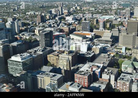 Vista dello skyline di Montreal visto dall'alto, Montreal, Quebec, Canada Foto Stock