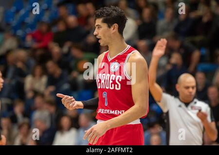 14-12-2019: Basketbal: ZZ Leiden v eroi Den Bosch: Leiden olandese Campionato di basket Seizoen 2019/2020 Stefan Wessels Foto Stock