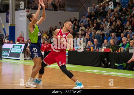 14-12-2019: Basketbal: ZZ Leiden v eroi Den Bosch: Leiden olandese Campionato di basket Seizoen 2019/2020 L/R Foto Stock