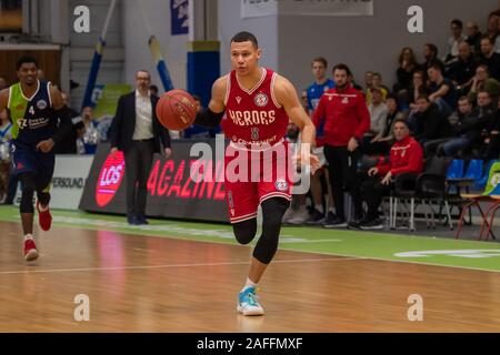 14-12-2019: Basketbal: ZZ Leiden v eroi Den Bosch: Leiden olandese Campionato di basket Seizoen 2019/2020 Clarance Elia Foto Stock