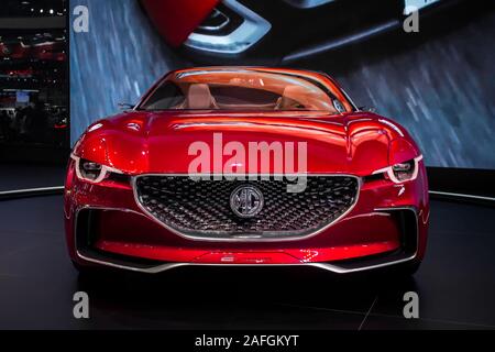 Nonthaburi, Tailandia, Dicembre 2018 : MG E-Motion sul display in Bangkok International Motor Expo 2018 a IMPACT Arena exhibition muangthong thani in T Foto Stock