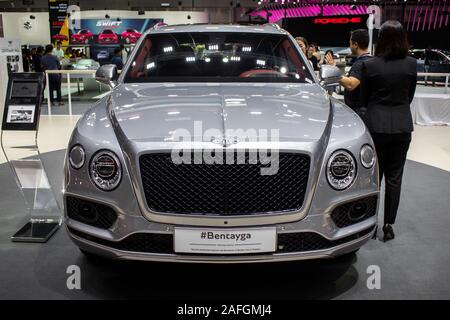 Nonthaburi, Tailandia, Dicembre 2018 : Bentley bentayga sul display in Bangkok International Motor Expo 2018 a IMPACT Arena exhibition muangthong thani Foto Stock