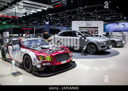 Nonthaburi, Tailandia, Dicembre 2018 : Bentley sul display in Bangkok International Motor Expo 2018 a IMPACT Arena exhibition muangthong thani in Thail Foto Stock