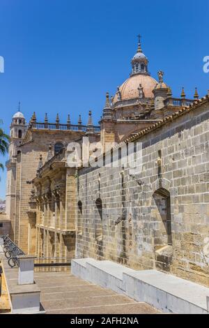 La storica cattedrale di Jerez de la Frontera, Spagna Foto Stock