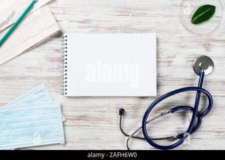 Esame del paziente e il concetto di consultazione Foto Stock