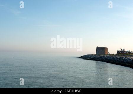 Martello Tower East Lane Bawdsey Suffolk REGNO UNITO Foto Stock