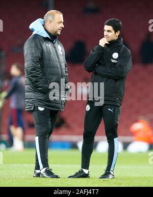 Londra, Regno Unito, dicembre 15.assistant coach di Mikel ARTETA del Manchester City durante la Premier League inglese tra Arsenal e Manchester City all'Emirates Stadium di Londra, Inghilterra il 15 dicembre 2019. (Foto di AFS/Espa-Images) Foto Stock