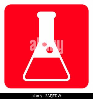 Pallone da laboratorio icona Illustrazione Vettoriale