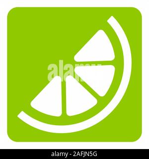 Mezzo limone icona Illustrazione Vettoriale
