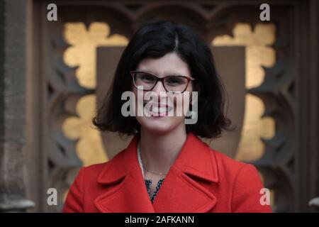 Gruppo del Partito europeo dei liberali democratici MP Lucia Moran presso la sede del parlamento di Westminster a Londra. Foto Stock