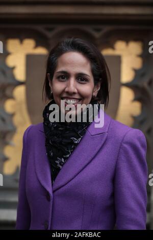 Gruppo del Partito europeo dei liberali democratici MP Munira Wilson presso la sede del parlamento di Westminster a Londra. Foto Stock