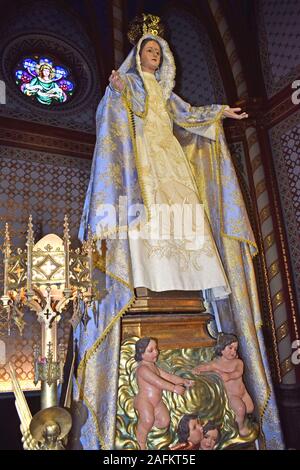 Vergine nel santuario della misericordia, a Canet de Mar Barcelona Spagna Foto Stock