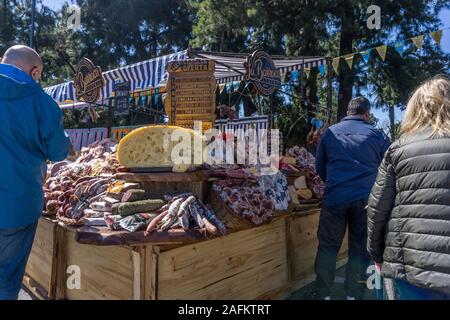 Mercato alimentare a Parque Tres de Febrero (Rosedale Park), Buenos Aires, Argentina, Sud America Foto Stock