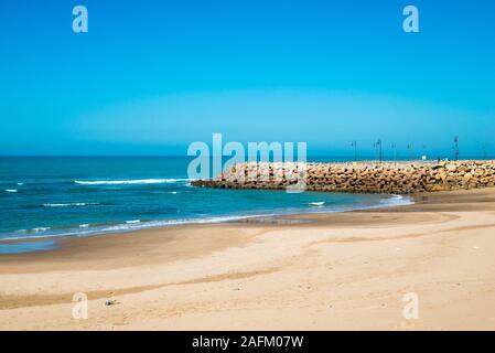 Spiaggia di Asilah, Tanger-Tetouan-Al Hoceima Regione, Marocco Foto Stock