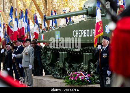 Celebrazione del settantacinquesimo anniversario della liberazione, Strasburgo, Alsazia, Francia Foto Stock