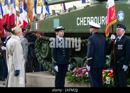 Celebrazione del settantacinquesimo anniversario della liberazione, Strasburgo, Alsazia, Francia Foto Stock