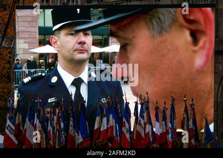 Celebrazione del settantacinquesimo anniversario della liberazione, Strasburgo, Alsazia, Francia Foto Stock