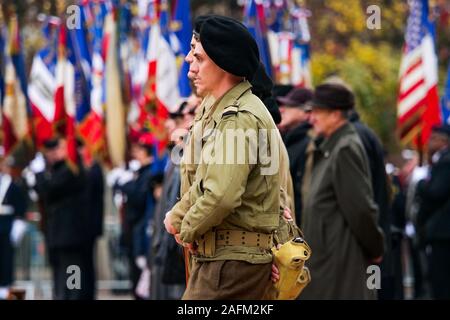 Celebrazione del settantacinquesimo anniversario della liberazione, Strasburgo, Alsazia, Francia Foto Stock