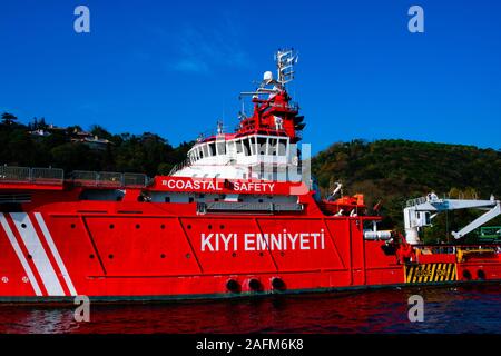 Istanbul, Turchia. Novembre 21, 2019. Nave ricerca e salvataggio chiamato Nene Hatun Foto Stock