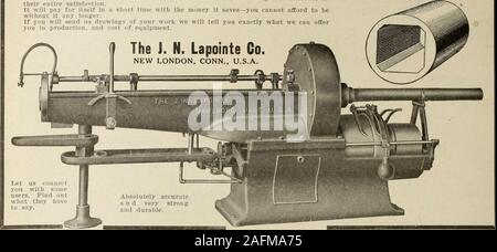 . Canadian macchinari e macchine utensili per la lavorazione di metalli (gennaio-giugno 1913). Foto Stock