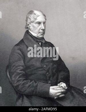 GEORGE HAMILTON-GORDON, 4° Conte di Aberdeen (1784-1860) del primo ministro britannico 1852-1855, qui nel luglio 1860 Foto Stock