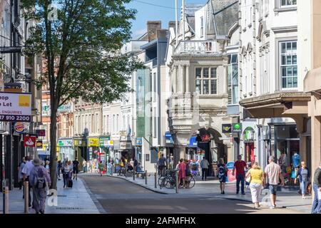 High Street, Exeter Devon, Inghilterra, Regno Unito Foto Stock