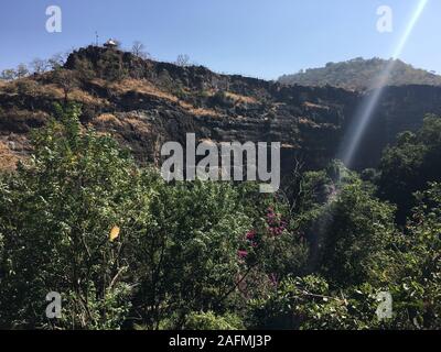 Grotte di Ajanta sono 30 rock-cut grotta buddista monumenti risalenti al II secolo a.c. a circa 480 CE in Aurangabad distretto di Maharashtra, stato dell India. Foto Stock