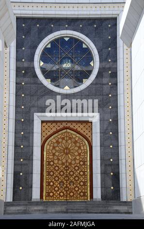 Turkmenbasy Moschea Ruhy costruito nel 2004 a Gypjak in Turkmenistan Foto Stock