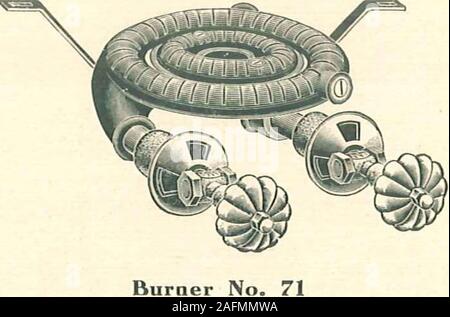 . Affidabili stufe a gas e le gamme. No. 118 Il suddetto bruciatore con slot onecontinuous attorno alla punta del cono,è arredata con tutta la classe C Juniorsfor gas naturale, a meno che non sia diversamente specificato nell'ordine. Prezzo, withvalve, $1.50. T. Foto Stock